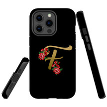 For iPhone 13 Pro Case, Protective Back Cover, Embellished Letter F | iCoverLover Australia