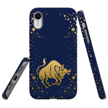 For iPhone XR Case, Protective Back Cover, Taurus Drawing | iCoverLover Australia