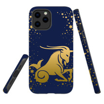 For iPhone 12 Pro Max Case, Protective Back Cover, Capricorn Drawing | iCoverLover Australia