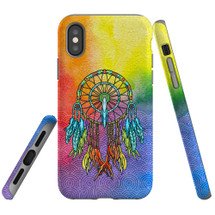 For iPhone XS/X Case, Protective Back Cover, Colourful Dreamcatcher | iCoverLover Australia