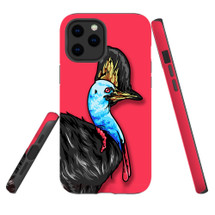 For iPhone 12/12 Pro Case, Protective Back Cover, Cassowary Portrait | iCoverLover Australia