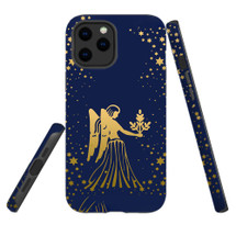 For iPhone 12 Pro Max Case, Protective Back Cover, Virgo Drawing | iCoverLover Australia
