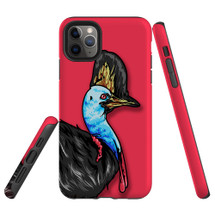 For iPhone 11 Pro Case, Protective Back Cover, Cassowary Portrait | iCoverLover Australia
