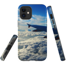 For iPhone 12 mini Case, Protective Back Cover, sky clouds plane | iCoverLover Australia