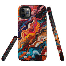For iPhone 11 Pro Tough Protective Case, Waves Of The Sun | iCoverLover Australia