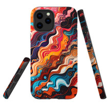 For iPhone 12 Pro/12 Tough Protective Case, Waves Of The Sun | iCoverLover Australia