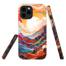 For iPhone 12 Pro/12 Tough Protective Case, Sunny Waves | iCoverLover Australia
