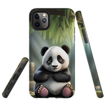 For iPhone 11 Pro Tough Protective Case, Happy Panda | iCoverLover Australia