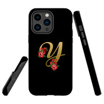 For iPhone 14 Pro Case Tough Protective Cover, Embellished Letter Y | iCoverLover Australia