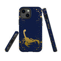 For iPhone 13 mini Case, Protective Back Cover, Scorpio Drawing | iCoverLover Australia