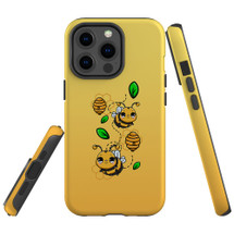 For iPhone 13 Pro Case, Protective Back Cover, Honey Bees | iCoverLover Australia