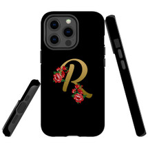 For iPhone 13 Pro Max Case, Protective Back Cover, Embellished Letter R | iCoverLover Australia