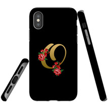 For iPhone XS/X Case, Protective Back Cover, Embellished Letter O | iCoverLover Australia