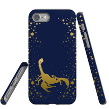 For Apple iPhone SE 5G (2022)/SE (2020)/8/7 Case, Protective Back Cover, Scorpio Drawing | iCoverLover Australia