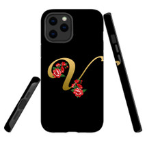 For iPhone 12 Pro Max Case, Protective Back Cover, Embellished Letter V | iCoverLover Australia