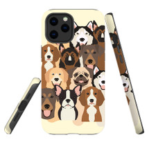 For iPhone 12 Pro Max Case, Protective Back Cover, Seamless Dogs | iCoverLover Australia