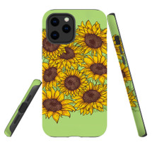 For iPhone 12 Pro Max Case, Protective Back Cover, Sunflowers | iCoverLover Australia