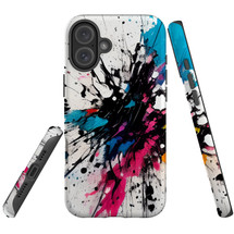 For iPhone 16 Plus Case, Protective MagSafe Compatible Cover, Dark Splatter | iCoverLover Australia