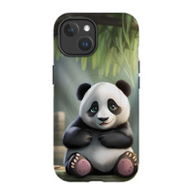 For iPhone 15 Tough Case Compatible with MagSafe, Happy Panda | iCoverLover Australia