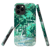 For iPhone 12 & 12 Pro Case Tough Protective Cover Green Nature | iCoverLover Australia