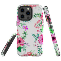 For iPhone 13 Pro Max Case, Protective Back Cover, Floral Garden | iCoverLover Australia