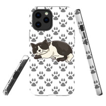For iPhone 12 Pro Max Case Tough Protective Cover Tuxedo Cat | iCoverLover Australia