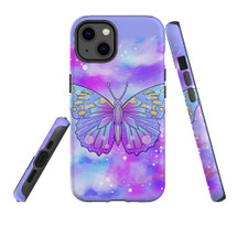 For iPhone 13 Case, Protective Back Cover, Butterfly A Bit Magical Enchanted | iCoverLover Australia
