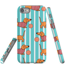 For Apple iPhone SE 5G (2022)/SE (2020)/8/7 Case Tough Protective Cover Dachshund Cute | iCoverLover Australia