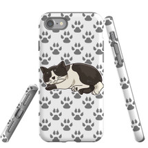 For Apple iPhone SE 5G (2022)/SE (2020)/8/7 Case Tough Protective Cover Tuxedo Cat | iCoverLover Australia