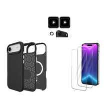iCoverLover For iPhone Air Case Compatible with MagSafe Tough Black + 2X Screen + 2X Camera Lens Protectors | iCoverLover Australia