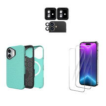 iCoverLover For iPhone 17 Case Compatible with MagSafe Tough Mint + 2X Screen + 2X Camera Lens Protectors | iCoverLover Australia