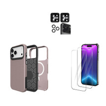iCoverLover For iPhone 17 Pro Max Case Compatible with MagSafe Tough Rose Gold + 2X Screen + 2X Camera Lens Protectors | iCoverLover Australia