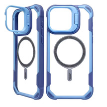 For iPhone 16 Pro Case, Clear Acrylic with Lens Holder, Compatible with MagSafe Cover, Blue | iCoverLover Australia