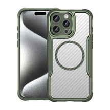 For iPhone 16 Pro Max Case, Carbon Textured MagSafe Compatible Cover,Green | iCoverLover Australia