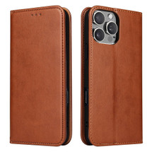 For iPhone 16 Pro Max Case, Leather, Flip Wallet Folio Cover, Stand, Brown | iCoverLover Australia