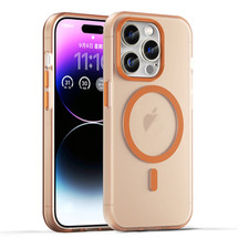 For iPhone 16 Pro Case, Frosted Translucent MagSafe Compatible Cover, Orange | iCoverLover Australia