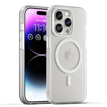 For iPhone 16 Pro Max Case, Frosted Translucent MagSafe Compatible Cover, White | iCoverLover Australia