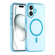 For iPhone 16 Case, Frosted Translucent MagSafe Compatible Cover, Blue | iCoverLover Australia
