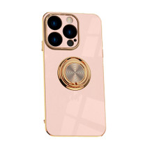 For iPhone 15 Pro Case, Electroplating Luxury, Kickstand Ring Holder Cover, Pink | iCoverLover Australia