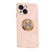 For iPhone 15 Plus Case, Electroplating Luxury, Kickstand Ring Holder Cover, Pink | iCoverLover Australia