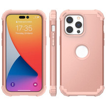 For iPhone 14 Pro Case, Protective Triple-layer Armour Cover, Rose Gold | iCoverLover Australia