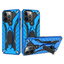 For iPhone 14 Pro Max Case Armour Strong Shockproof Tough Cover with Kickstand Blue | iCoverLover Australia