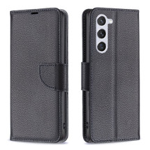 For Samsung Galaxy S24 Case - Lychee Folio Wallet PU Leather Cover, Kickstand, Black | iCoverLover Australia