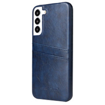 For Samsung Galaxy S22 Case Deluxe Leather Protective Cover Blue | iCoverLover Australia