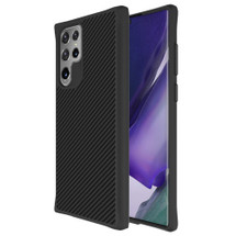 For Samsung Galaxy S22 Ultra Case, Tough Carbon Fibre Protective Cover, Black | iCoverLover Australia