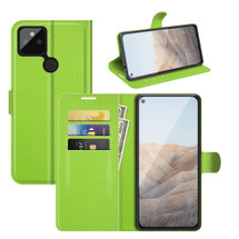 For Google Pixel 5a 5G Case, PU Leather Folio Protective Wallet Cover, Stand, Green | iCoverLover Australia