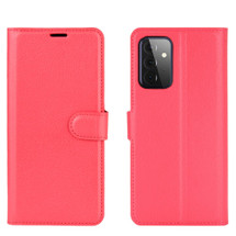 For Samsung Galaxy A72 5G/4G Lychee Folio Protective Case, Kickstand, Wallet, Red | iCoverLover Australia