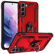 For Samsung Galaxy S22+ 5G Case Shockproof TPU + PC Protective Cover, Ring Holder, Red | iCoverLover Australia