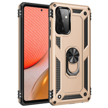 For Samsung Galaxy A72 5G/4G Shockproof TPU + PC Protective Case ,Ring Holder, Gold | iCoverLover Australia