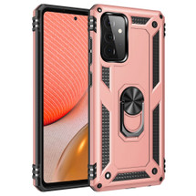 For Samsung Galaxy A72 5G/4G Shockproof TPU + PC Protective Case ,Ring Holder, Rose Gold | iCoverLover Australia